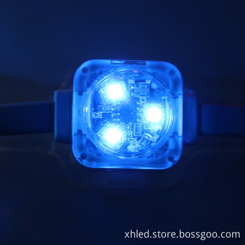 BLUE Factory Price Waterproof IP670.75W CE RoHS DMX512 SMD3535 DC12V 25mm LED Pixel Light